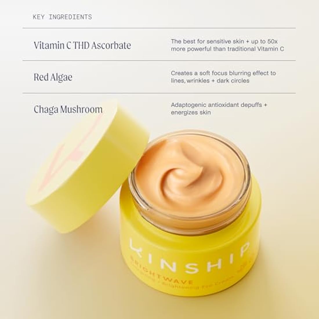 Kinship Brightwave Vitamin C Energizing + Brightening Eye Cream 15ml