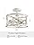 WUZUPS Chandelier 3-Light Vintage Farmhouse Industrial Semi-Flush Mount Ceiling Light Lighting Fixture for Foyer Bedroom Hallway Storage Room Kitchen Bathroom, H 30 x W 24, E27 Base, Antique White