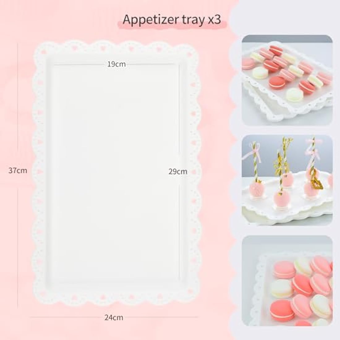 Pack of 10 NWK Cake Stand, Cupcake Stand, with 3 x Two-Tier Cupcake Stands, 3 x Three-Tier Cupcake Stands, 4 x Appetizer Trays, for Birthday Baby Bridal Shower Party (White)
