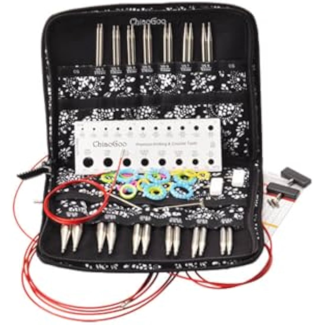 ChiaoGoo Twist Lace Inter. Needle Set 13cm 2.75-10.00mm -1pc