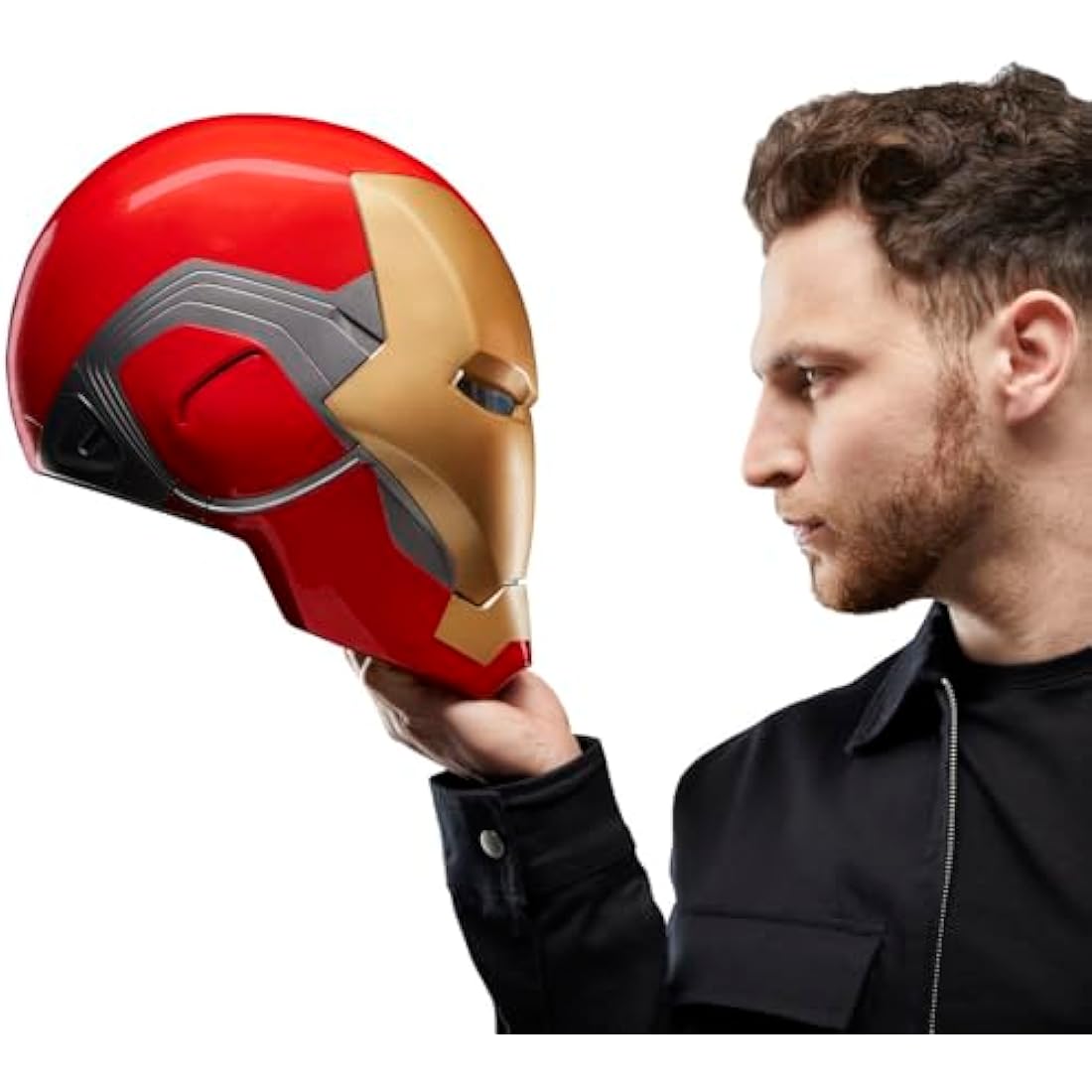 AVENGERS Marvel Legends Series Iron Man Premium Electronic Helmet with Light FX, Endgame Adult Roleplay Gear