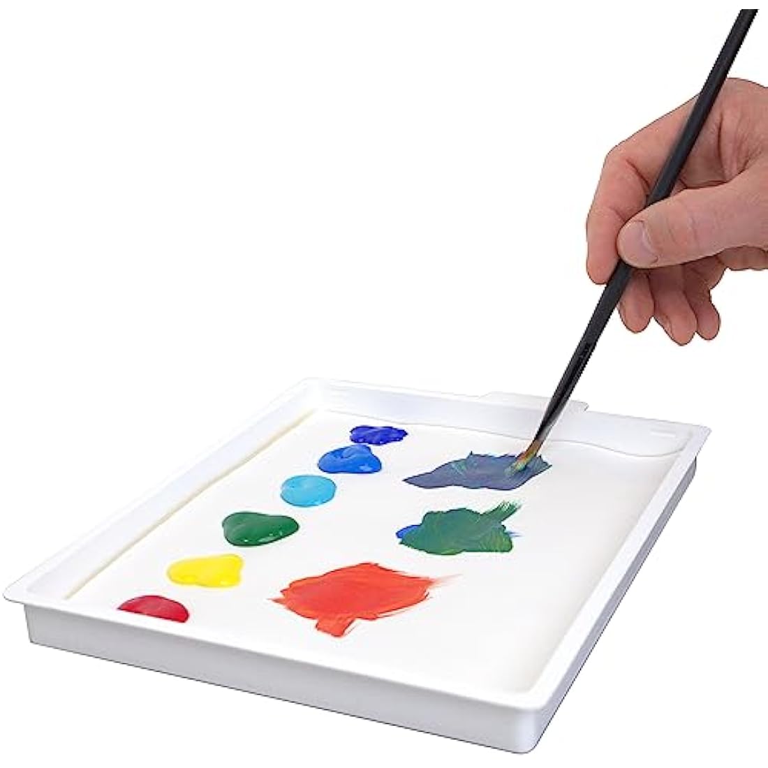 Masterson Sta-Wet Handy Palette Airtight Paint Palette Keeps Paint Fresh for Days 8.5X7 Inches, Made in USA