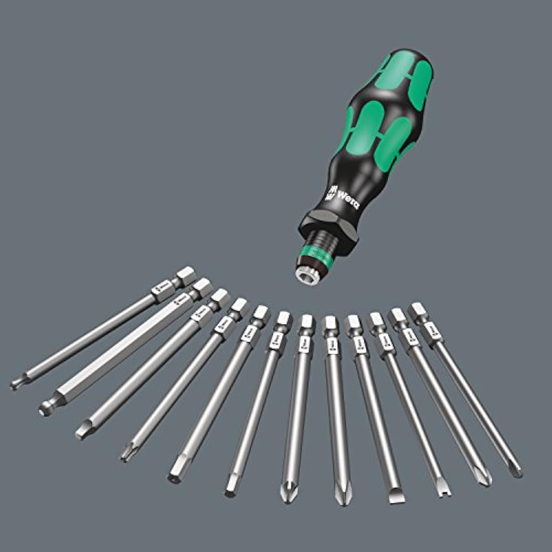 Wera Kraftform Kompakt 60 Bit-Holding screwdriver & Bit Set, PH/PZ/SL/TXBO/HEX, 17pc, 05059295001