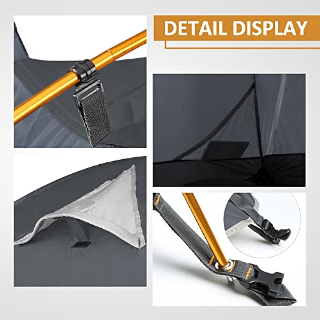 Bessport Tent 1 & 2 & 3 Person Ultralight Camping Tents, 3-4 Season Waterproof & Windproof Dome Tent, Small Pack Size, Suitable for Adults, Hiking, Camping, Outdoor