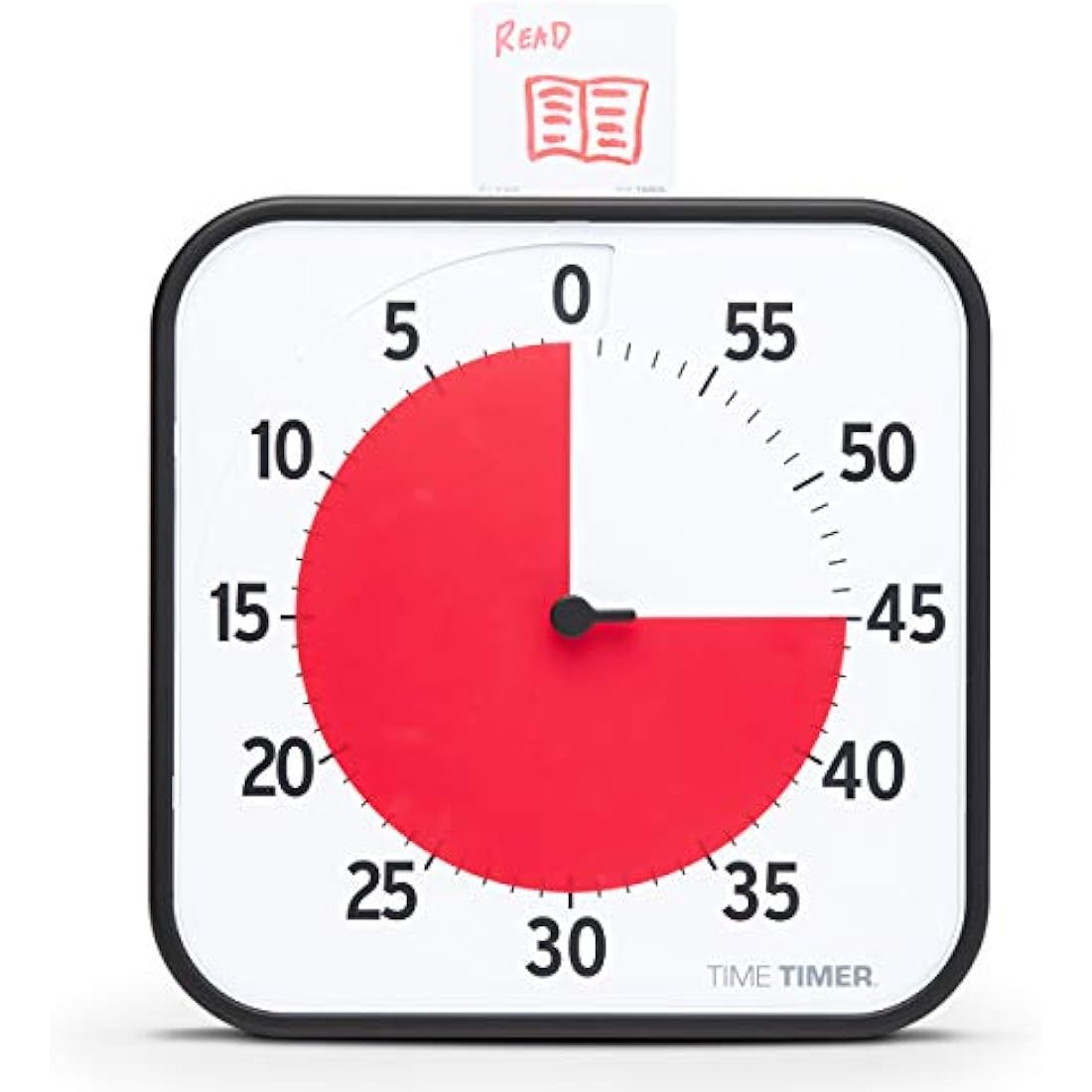 TIME TIMER Countdown Clock, Acrylic, White, 30x30x4 cm