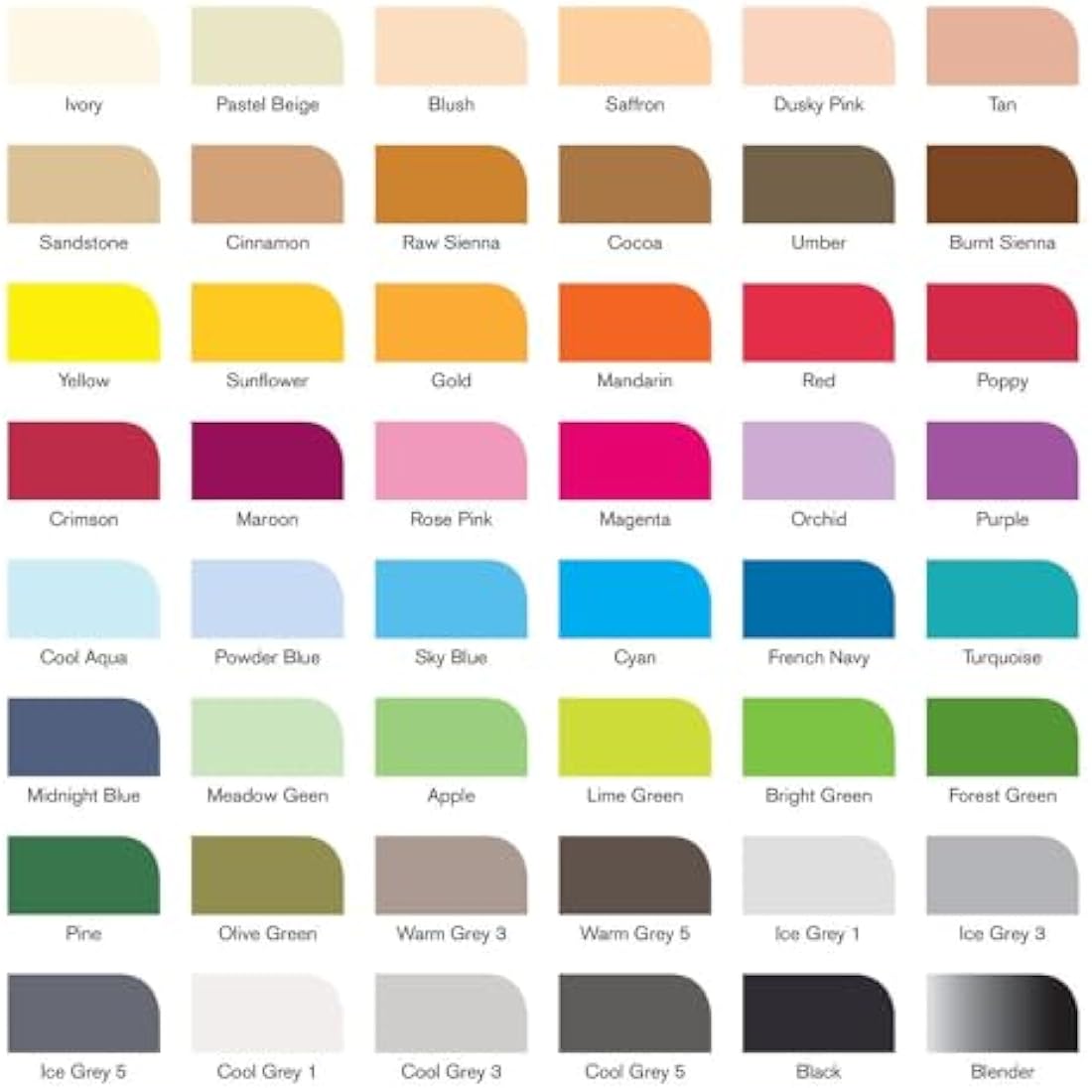 Winsor & Newton, Promarker, Essential Collection, Set of 48 , Alcohol Based Dual Tip Markers