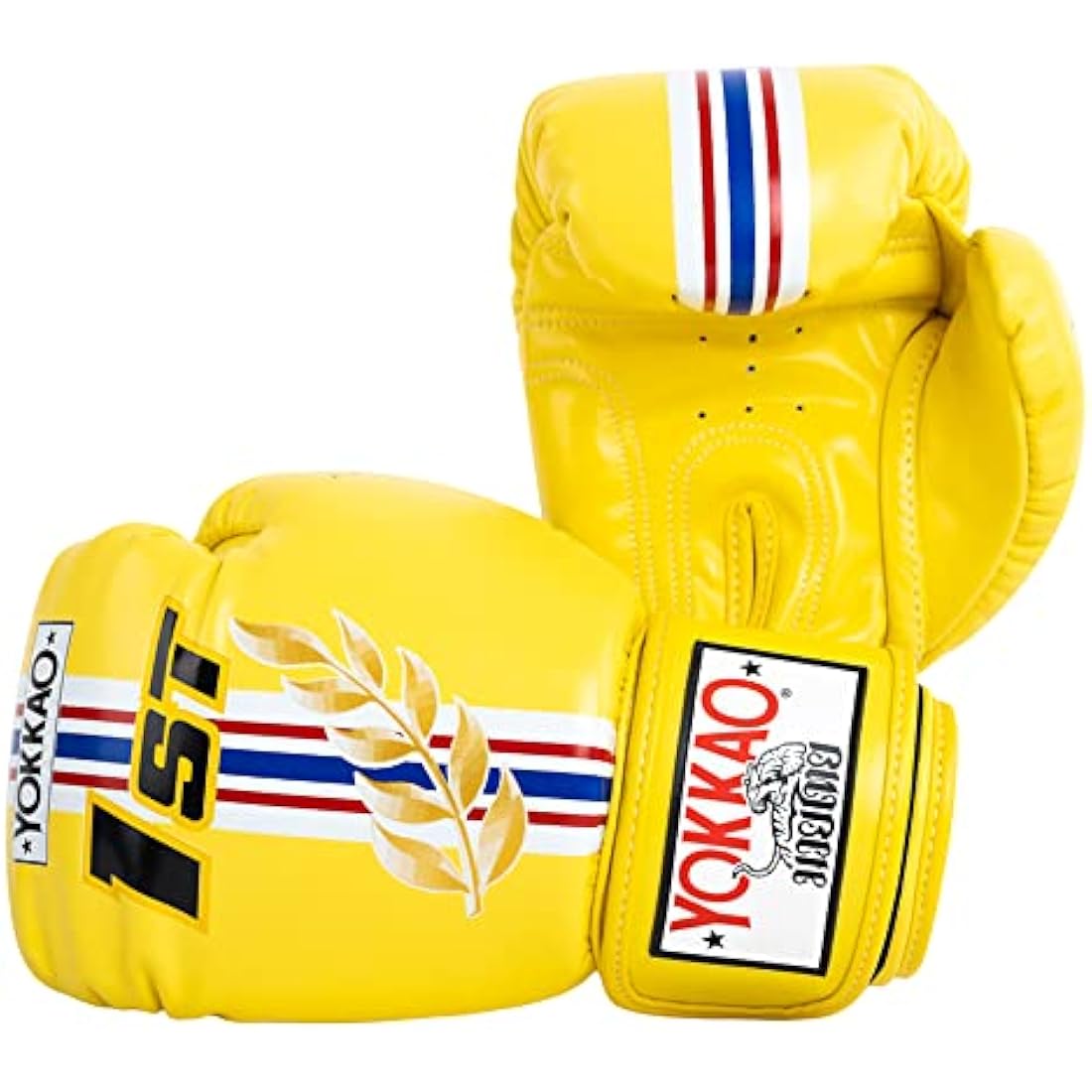YOKKAO Design Breathable Muay Thai Boxing Glove | Premium Leather Training and Sparring Gloves for Men and Women | Winning Boxing Gloves | Punching Gloves