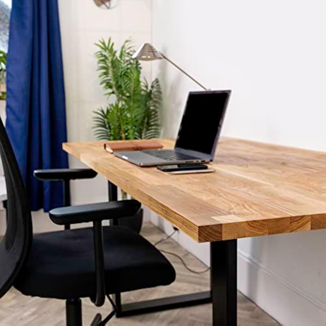 domli Solid Wood Oak Office Desk Top | 1500mm x 800mm x 27mm | Premium European Wooden Rectangular Tabletop | Timber Worksurface Large Tabletop Worktop Desktop Countertop