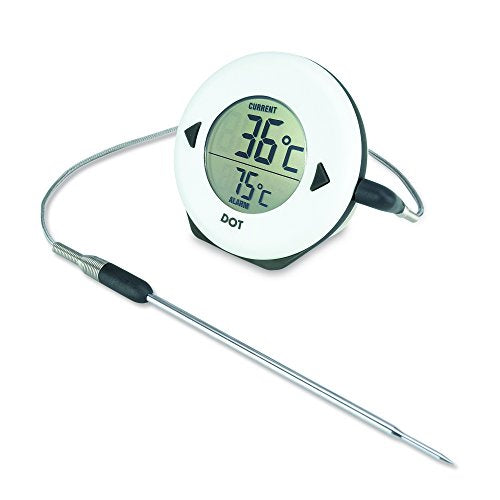 Thermapen DOT Digital Oven Thermometer for Meat Roasting — BBQ Thermometer Probe with Loud Alarm, Water-Resistant BBQ Meat Thermometer, Reads Up to 300 °C, 1.2m Meat Probe Included