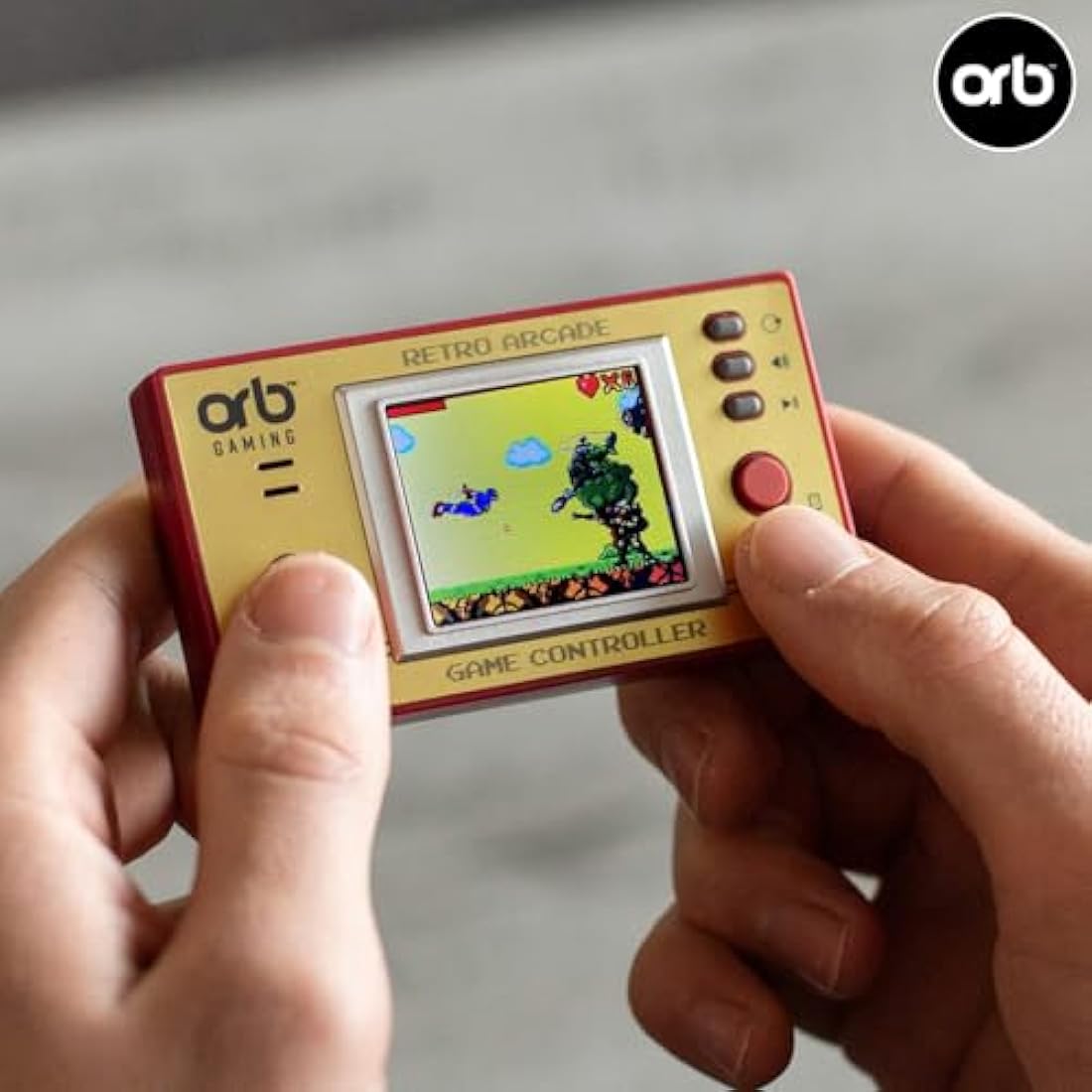 Orb Mini Retro Handheld Games Console & Arcade Bundle - 1 x 150 In-Built Games Console & 1 x 240 In-Built Games Arcade, Full Colour LCD Screen - Thumbs Up!