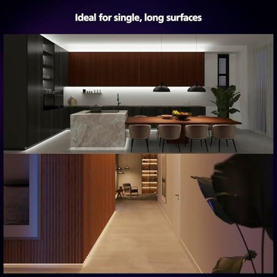 Philips Hue Indoor 5-Meter Smart LED Solo Lightstrip Base Kit (Pack of 1), LED Lights Controlled with Hue App, Smart Lighting Works with Alexa, Google Assistant and Apple HomeKit, Plug Type G
