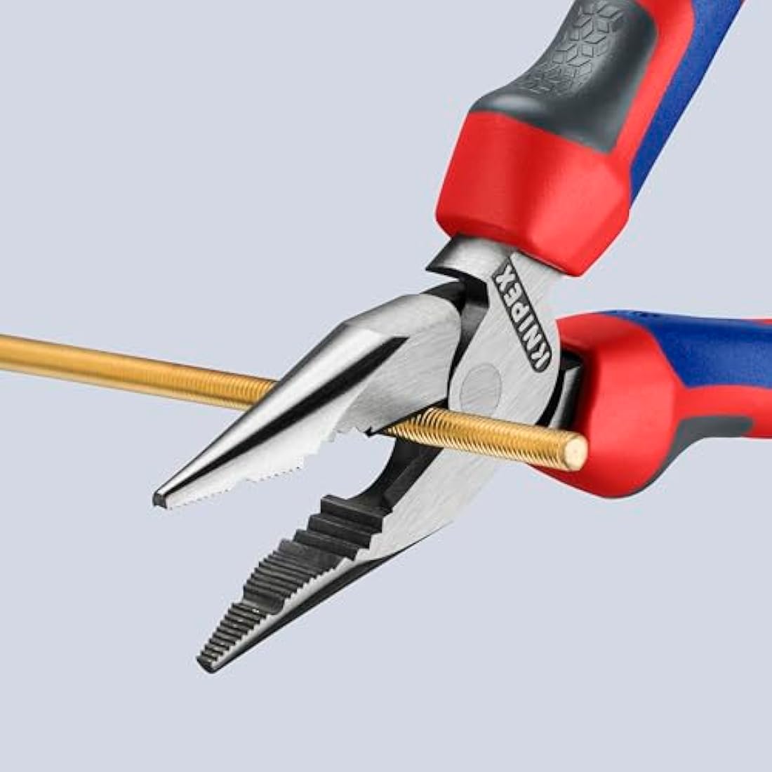 Knipex Needle-Nose Combination Pliers black atramentized, with multi-component grips 145 mm 08 22 145