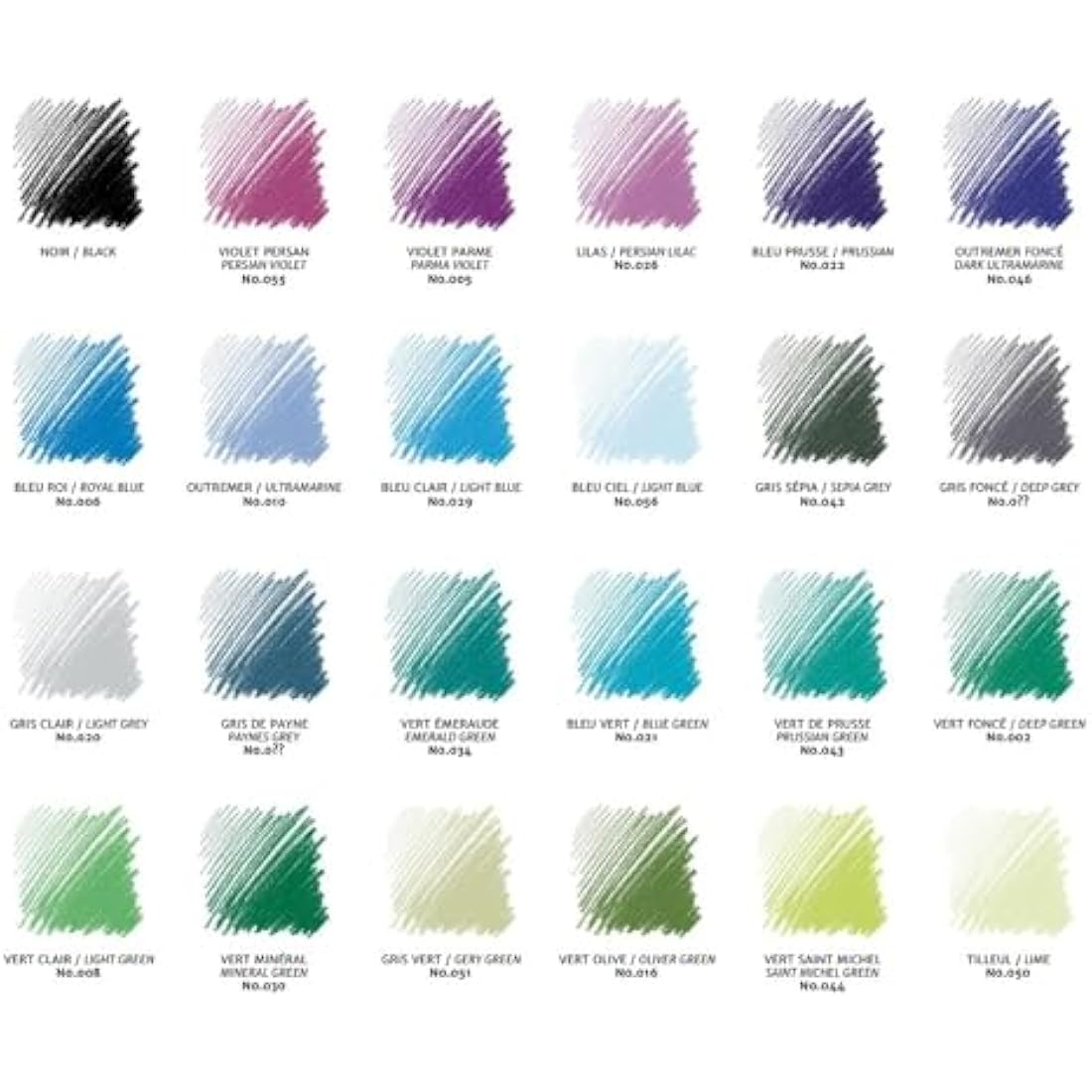 Conte a Paris 2184 Pastel Pencil Set, Assorted, Set of 48