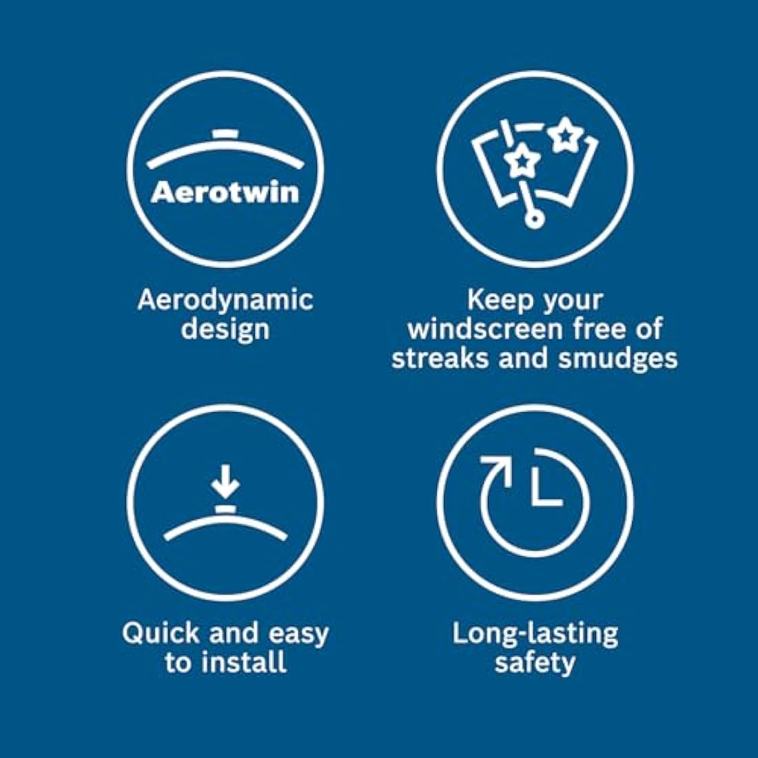 Bosch Wiper Blade Aerotwin A864S, Length: 650mm/450mm − set of front wiper blades