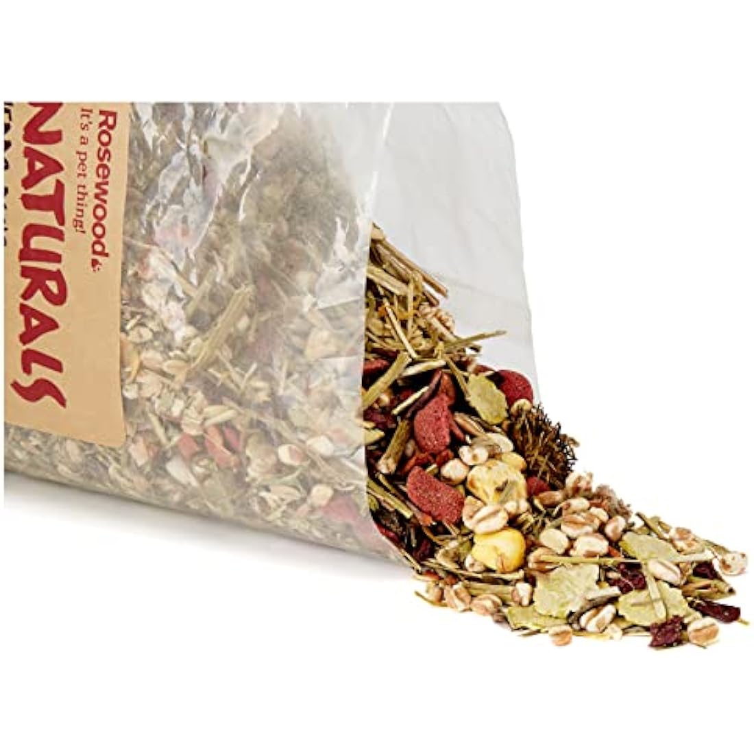 Rosewood Naturals Herbs Plus, Small Animal Treat for Rabbits, Guinea Pigs, Chinchillas, Degus, Hamsters, Gerbils, Mice and Rats, 500g