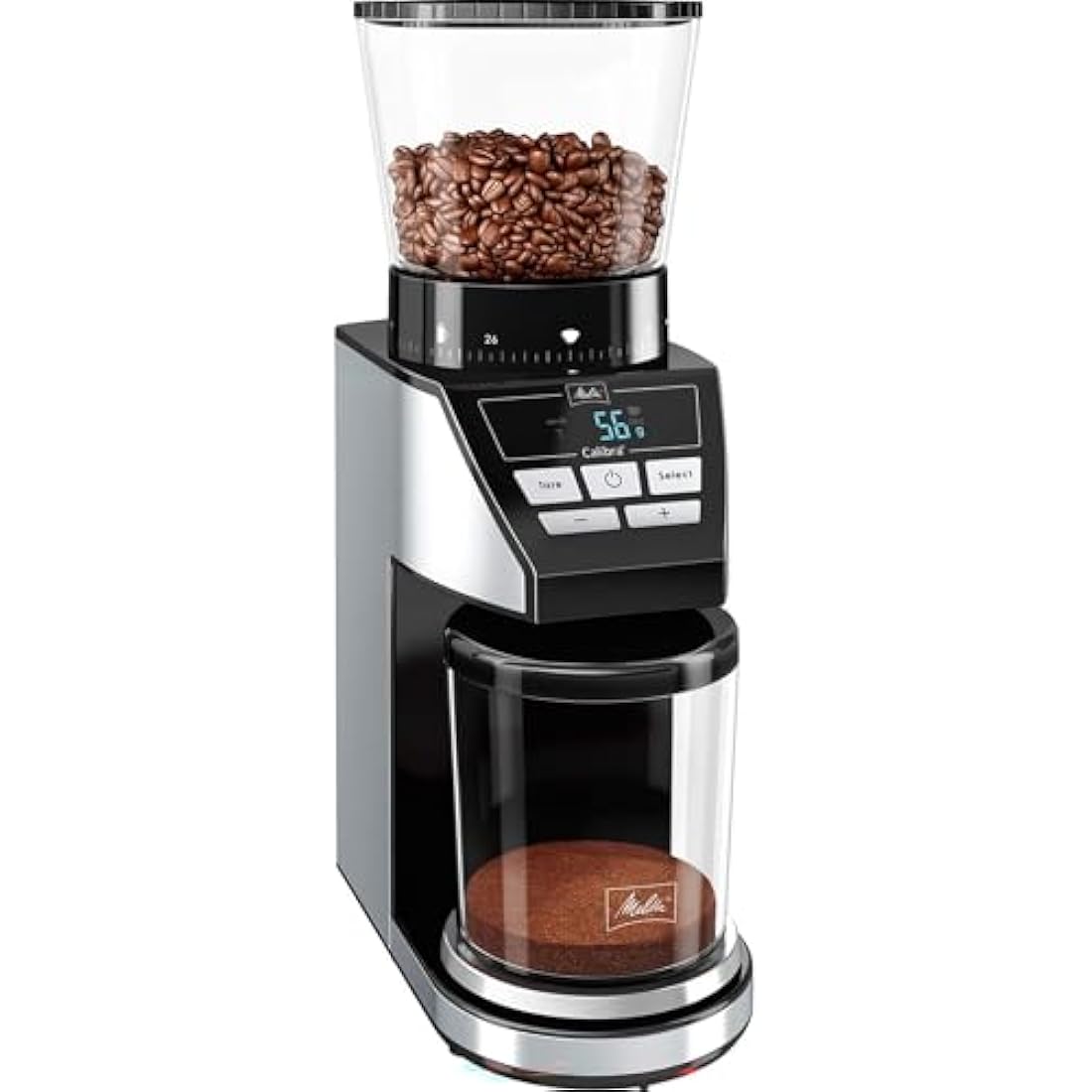 Melitta 1027-01 Grinder CALIBRA EU, 160 W, Black/Stainless Steel