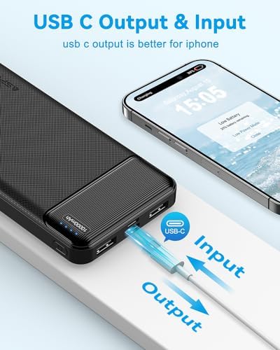AsperX 2-Pack Power Bank Portable Charger Fast Charging 10000mAh, PowerBank USB C Input and Output, Battery Pack Compatible with iPhone, Samsung, Huawei, iPad, Tablets and More