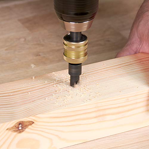 Trend Snappy 5-Piece TCT Countersink Set, Imperial, Adjustable Depth, Quick Release System, SNAP/CSTC/SET