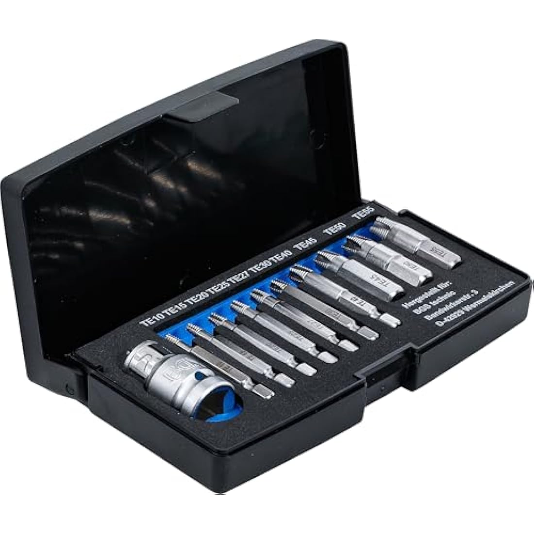 BGS 9170 | Screw Extractor Set | for damaged T-Star (for Torx) T10 - T55 | 11 pcs.
