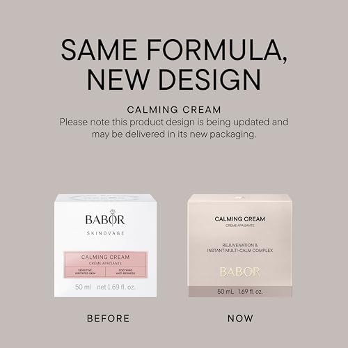 BABOR SKINOVAGE Calming Cream, Face Cream for Sensitive Skin, Moisturizer without Dyes or Fragrances, Vegan formula, 50 ml