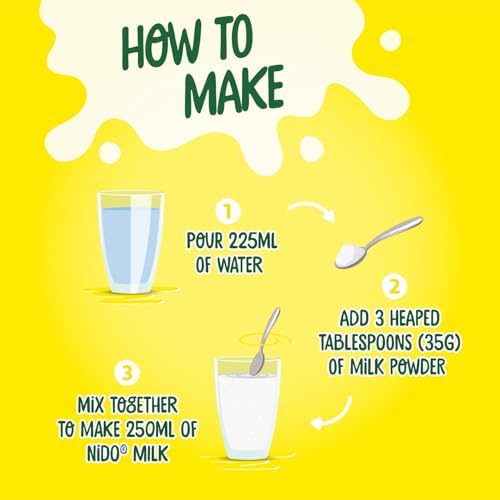 Nido Instant Full Cream Milk Powder, Substitute for Fresh Milk, for Tea & Coffee 2.5kg Tin