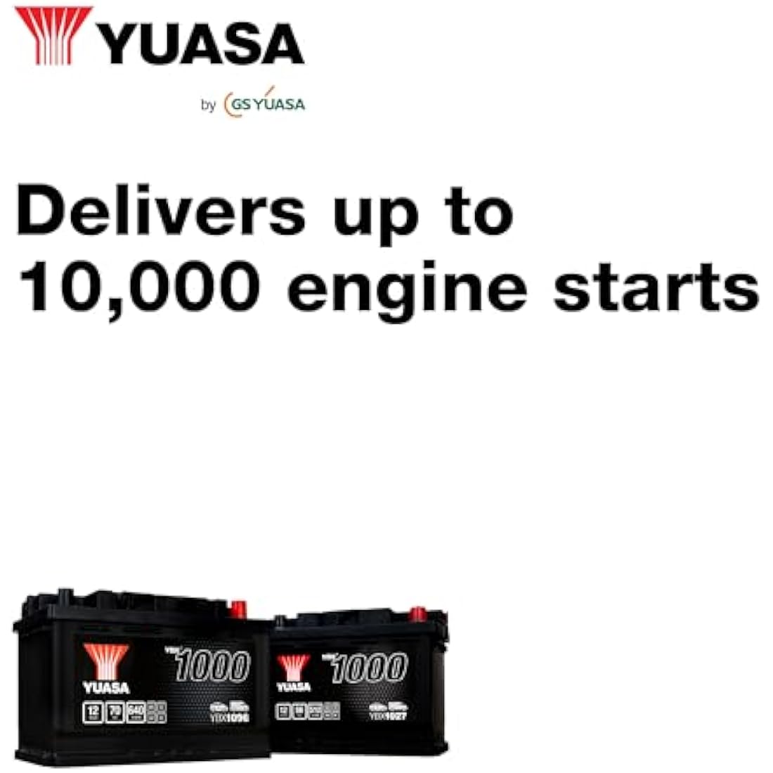 Yuasa YBX1096 12V 70Ah 640CCA Sealed Maintenance Free High Performance Car Battery