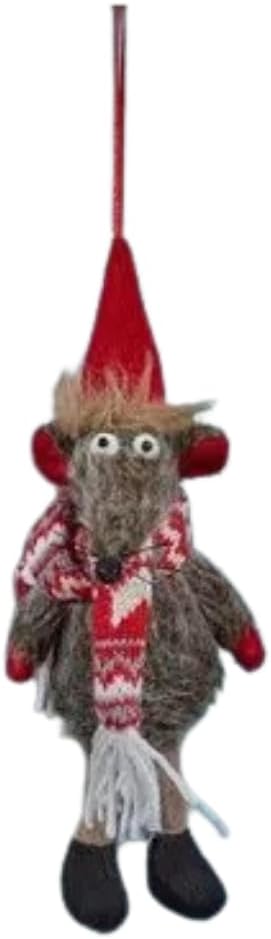 Christmas Hanging Rat Ornament