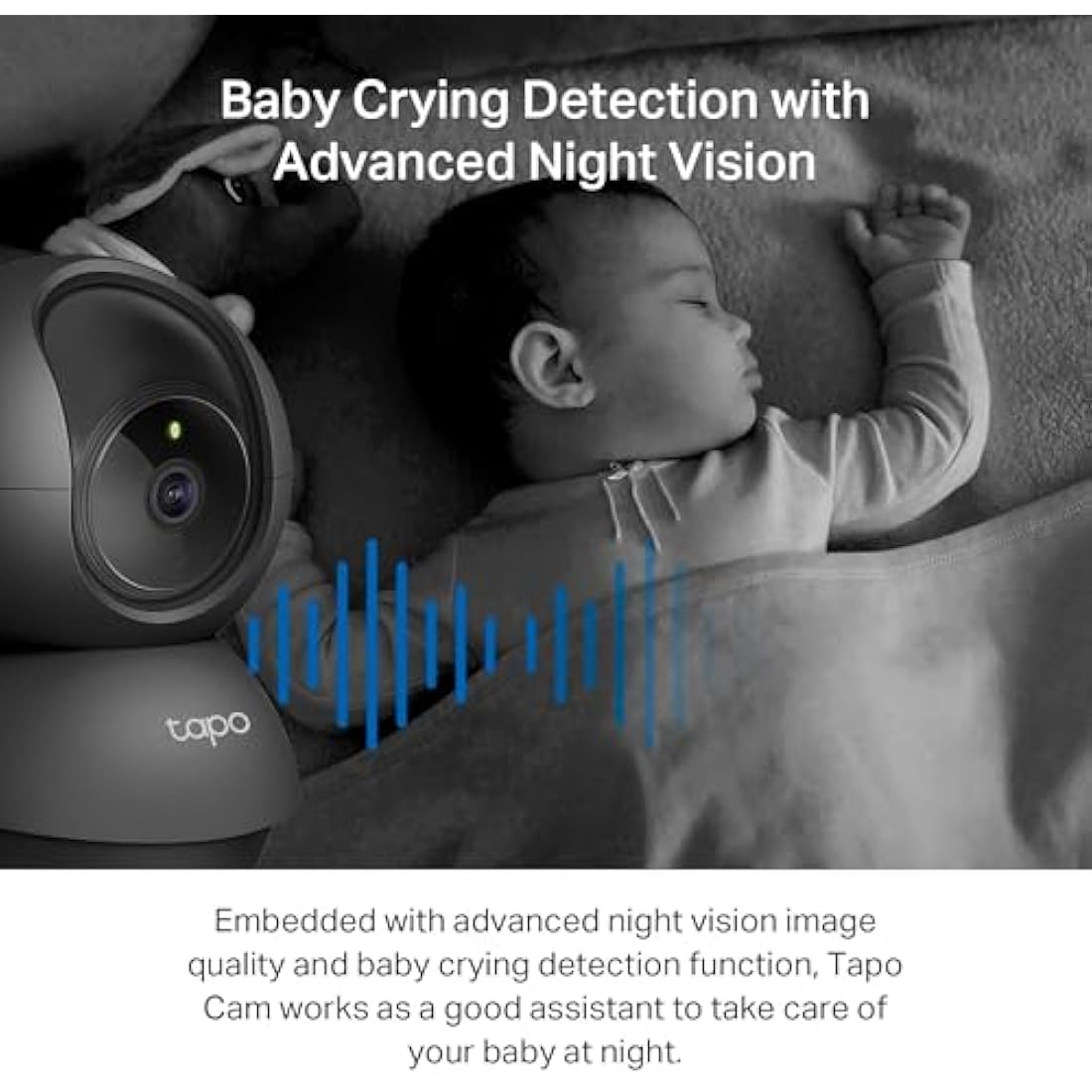 Tapo C211 2K 3MP Pan/Tilt Indoor Camera House Security Camera, WiFi Camera, No Monthly Fee, AI Detection, Dog Camera, Baby Camera Monitor, CCTV, 360° View, Night Vision, Works with Alexa & Google