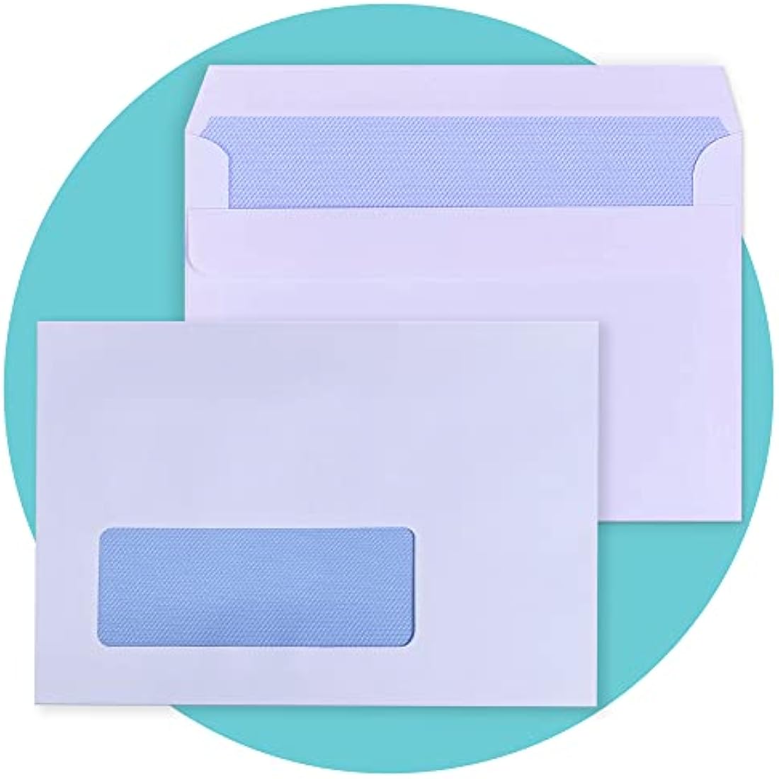 Triplast 500 x C6 Window Self Seal Security Envelopes (Size: 114x162mm) | Address Window, Self Sealing & Printer Safe Mailing Paper Envelopes | Ideal for Everyday Home, Office & Commercial Use