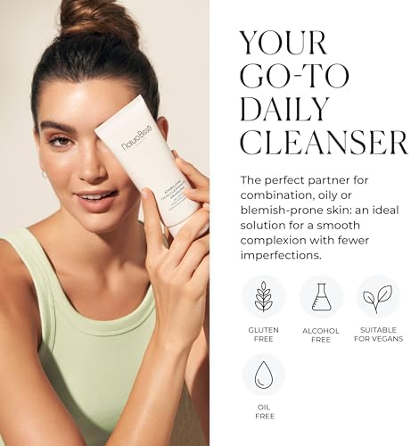 Natura Bissé Stabilizing Facial Cleansing Gel with AHA + PHA, Exfoliating foaming cleanser, Cleanses, Exfoliates & Balances, For Normal, oily & acne-prone Skin, 7 Oz