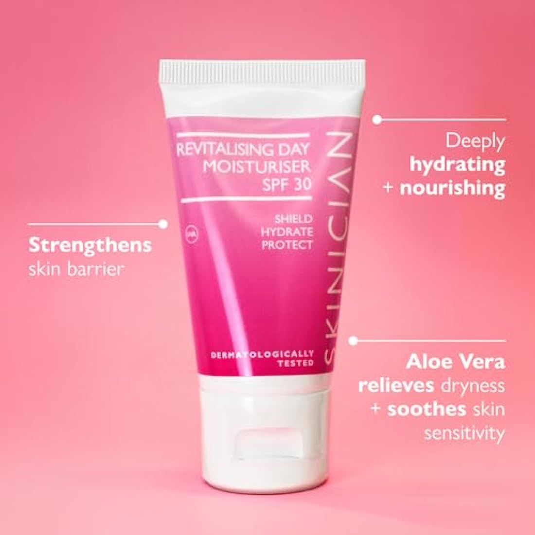 Revitalising Anti Aging Face Cream Moisturiser For Women - Salon Professional Skincare with Vitamin E + Anti Wrinkle Hydrating Day Cream - Lightweight SPF30 Cream For Normal & Sensitive Skin (50ml)