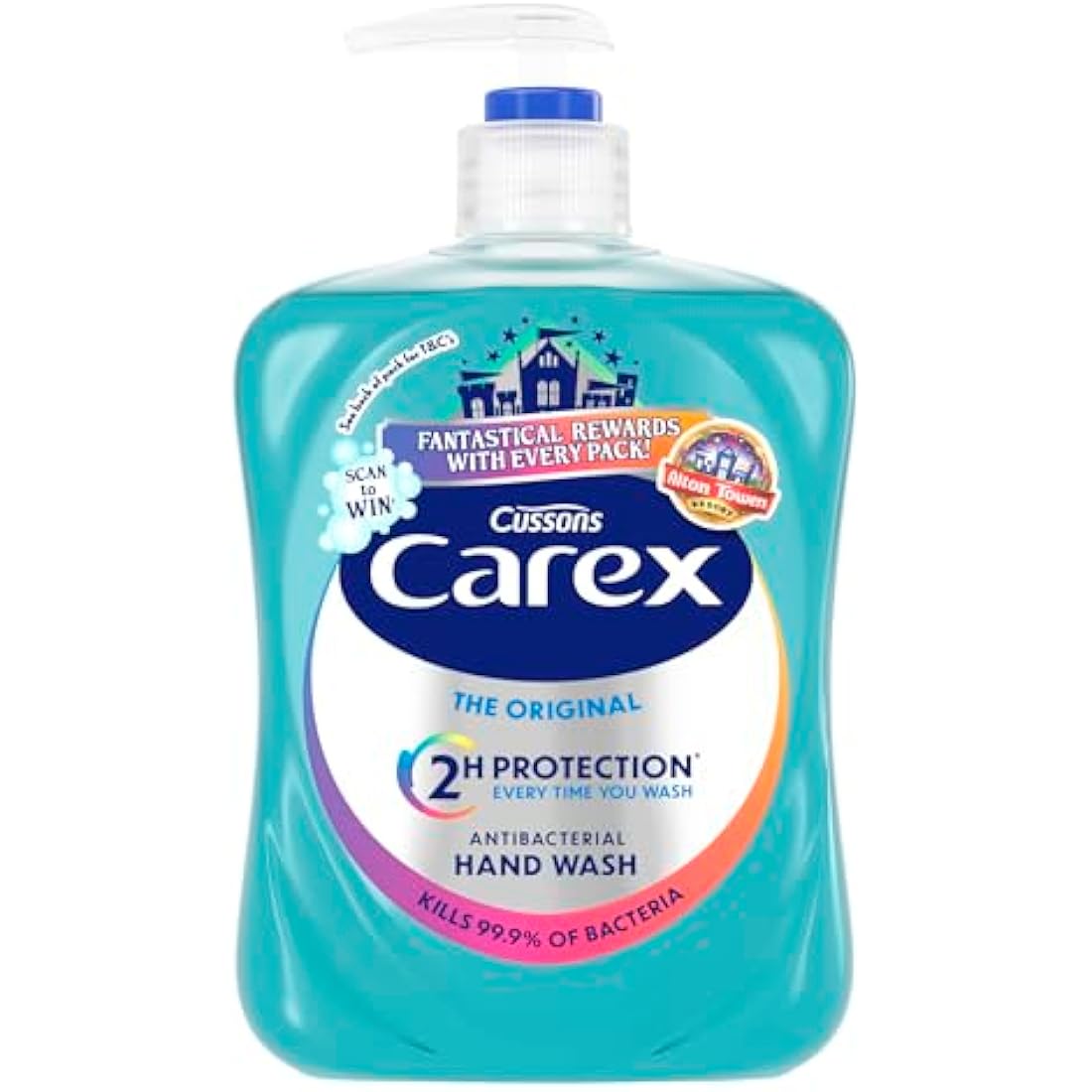 Carex 2 Hour Protection Antibacterial Original Hand Wash, Clean & Protect Hands, Bulk Buy, Pack of 6 x 500ml