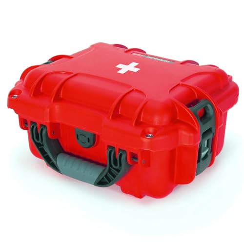 NANUK 905 Waterproof First Aid Prepper Survival Gear Dust and Impact Resistant Case - Empty - Red, 905-FSA9