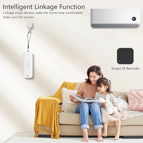 WiFi Hygrometer Thermometer Sensor: Wireless Smart Temperature Humidity Monitor with App Notification Alert, Data Storage Export, Calibration
