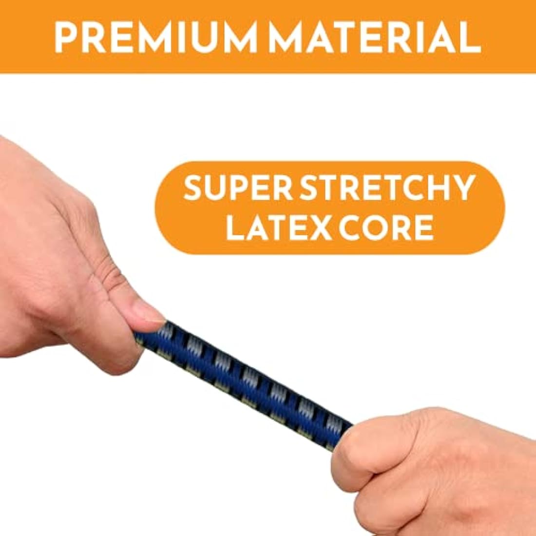 Xtremeauto Bungee Cords With Hooks 𝐉𝐮𝐦𝐛𝐨 𝐏𝐚𝐜𝐤 Of 12 Heavy Duty [𝐌𝐢𝐥𝐢𝐭𝐚𝐫𝐲 𝐆𝐫𝐚𝐝𝐞] Bungee Cord, UV Resistant Double Braided Elastic Bungee Straps For Securing Tarps Luggage Tents