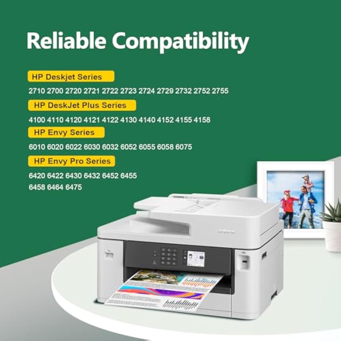 KINGJET 305 Ink Cartridges Black and Colour, 305XL Ink Cartridges Remanufactured for HP Printer Ink 305 XL for DeskJet 2700 2710 2720 2724 Plus 4100 4120 4130 Envy 6000 6020 6032 Pro 6400 6420 6430