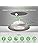 ALUSSO LIGHTING LED Recessed Ceiling Lights 6W 540lm, Ø68mm Nickel Downlight for Ceiling, Dimmable 3CCT Warm White 3000K Neutral White 4000K Cool White 6500K, IP44 Spotlights for Bathroom, 6Pack
