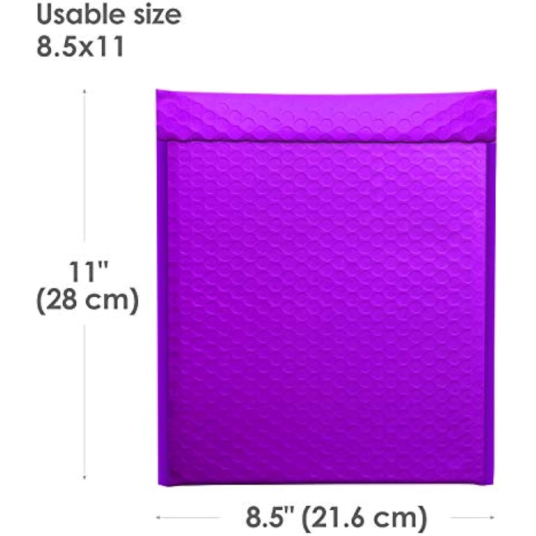 Switory 25pcs Poly Bubble Mailers A4 Padded Envelopes Bubble Envelopes Package Bags Lined Poly Mailer Self Seal Purple, 21.6cmx28cm