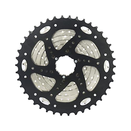 CYSKY 9 Speed Cassette 11-42T Cassette Fit for Mountain Bike, Road Bicycle, MTB, BMX (Light Weight)