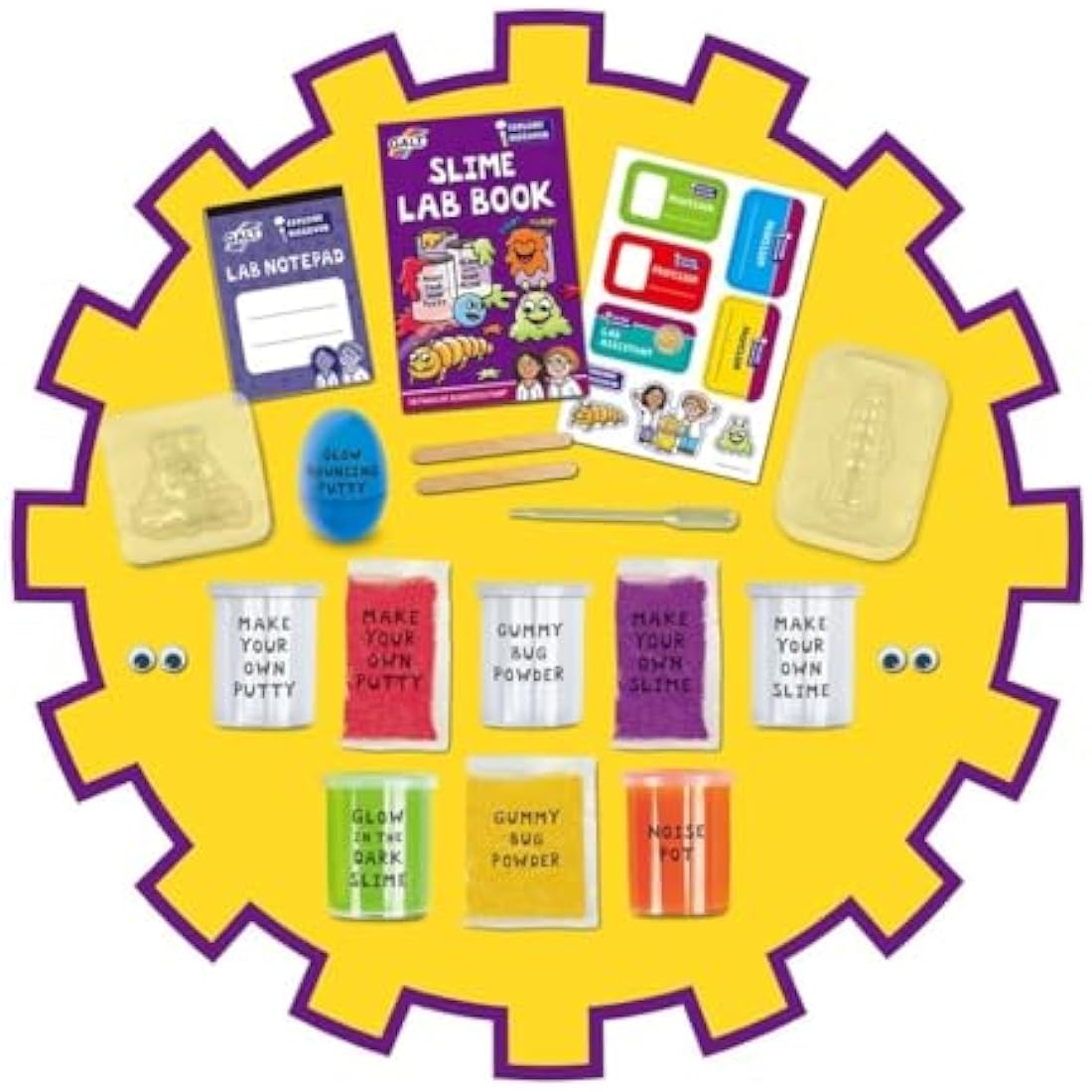 Galt Slime Lab -Explore and Discover STEM Craft and Science Set for Kids -Childrens Slime Making Kit for Boys and Girls -Includes 7 Fun Experiments, Lab Book and Step by Step Guide - Ages 5 Years Plus