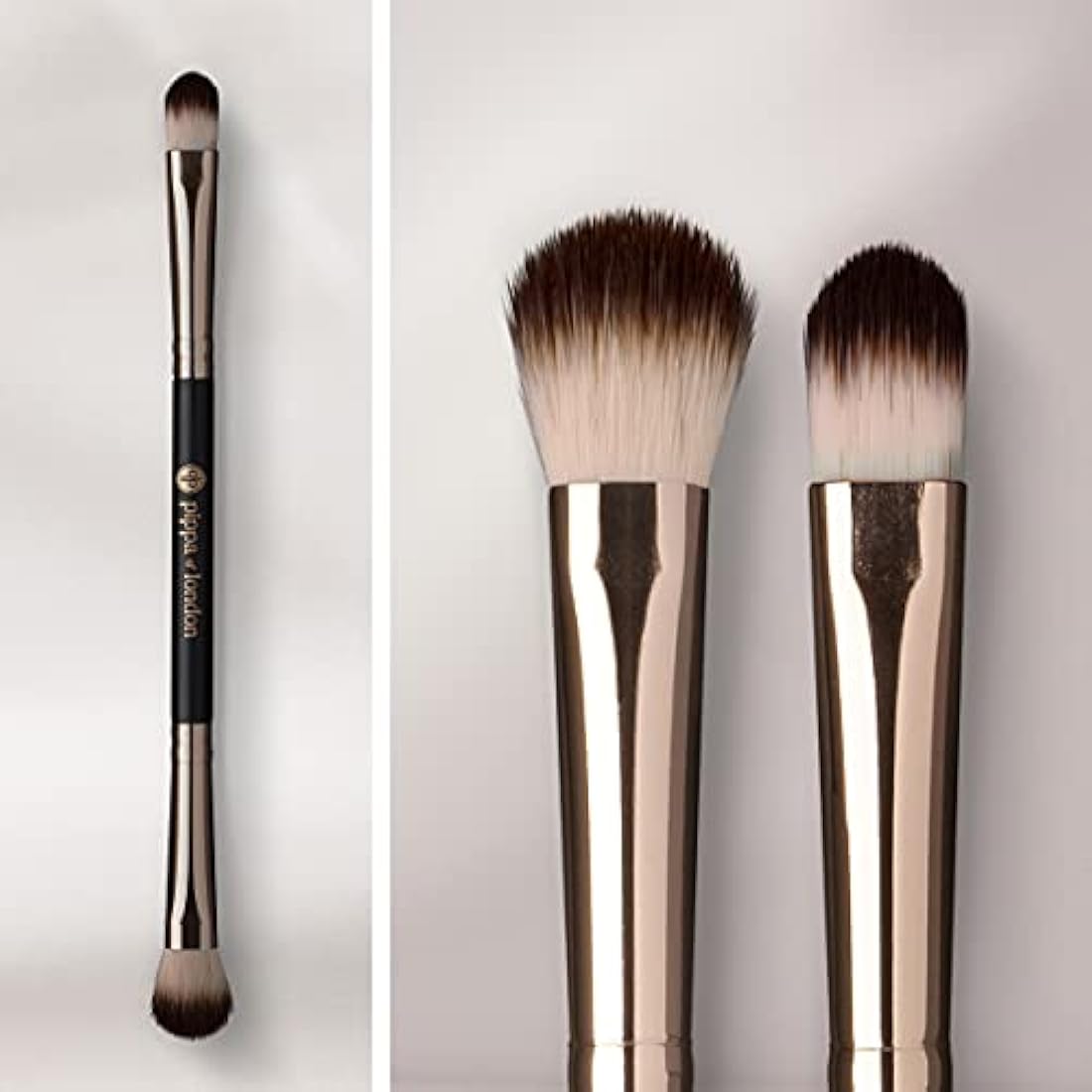 Pippa of London Studio FX Duet Blending & Concealer Brush 787 - Cruelty Free Make Up Brush