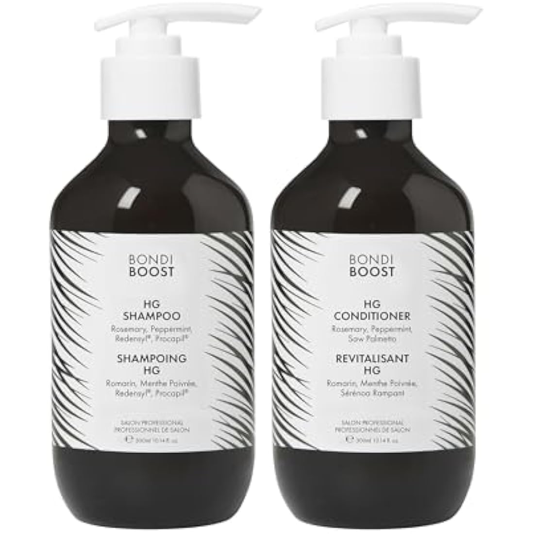 BONDIBOOST HG Duo Shampoo + Conditioner Bundle [10.14fl oz each] - Improves Appearance for Thinning Hair - Volumizing + Hydrating + Nourishing - Sulfate/Paraben Free, for Women/Men - Australian Made