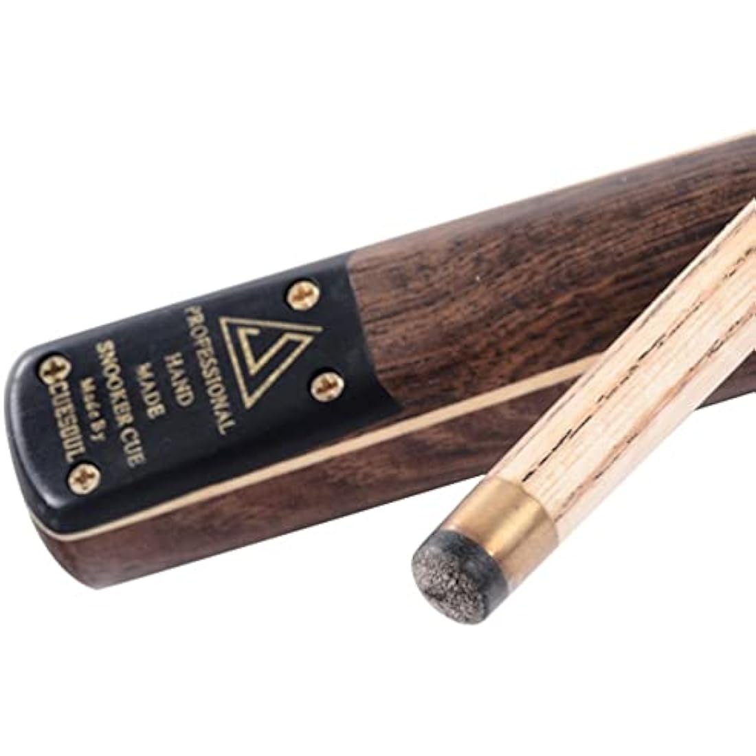 CUESOUL Classic Handmade 57 Inches 18oz Rosewood 3/4 Jointed Snooker Billiard Pool Cue, Rosewood Butts and Aluminum Telescope Extension with Leathertte Protective Case, 9.5mm Tip Snooker Cue Set