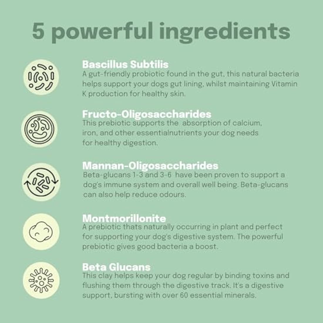 Buddy & Lola Probiotics For Dogs - 300g Powder, Simple To Add To Food - Complete Daily Digestive Support With Probiotics & Prebiotics For Happy Healthy Dogs