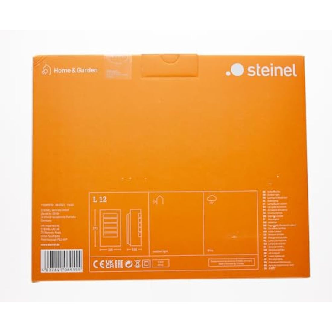 Steinel Outdoor Wall Light L 12 anthracite, outdoor lamp without motion sensor, robust aluminium trim, E27, max. 60 W, wall lamp