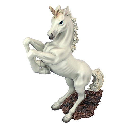 Design Toscano Enchanted Unicorn Horse Garden Statue, 42 cm, Polyresin, Full Colour