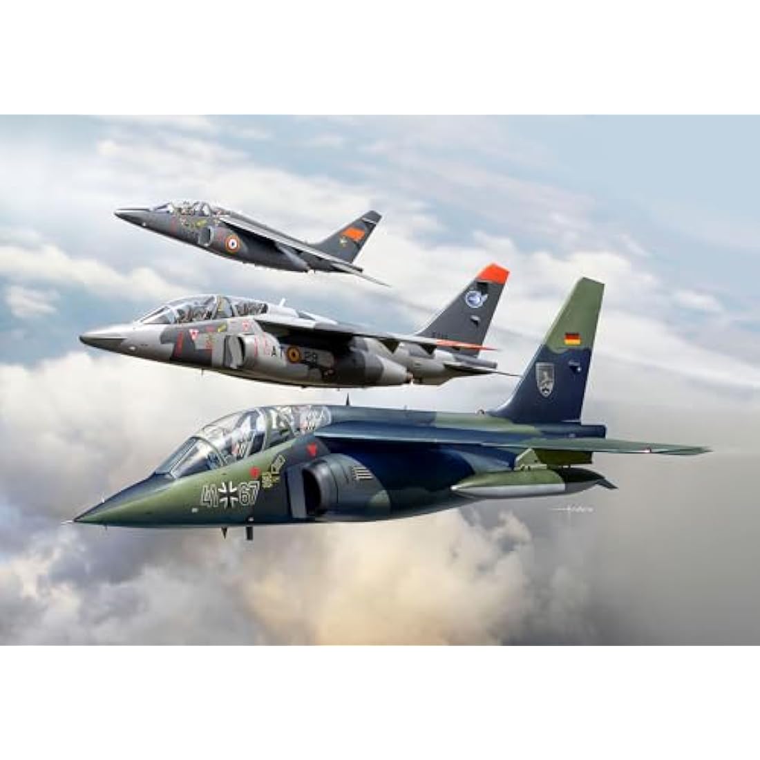 Revell 03810 50th Anniversary Alpha Jet 1:144 Scale Unbuilt/Unpainted Plastic Model Kit