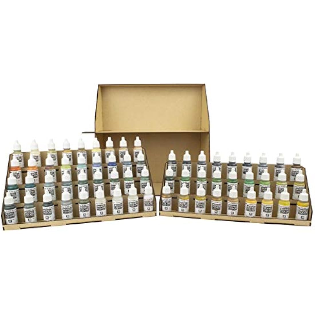 War World Gaming MDF 7-Tier Paint Station Stand for Model Painting – Wargame Miniature Mini Figure Painting Diorama Railway Railroad Modelling Hobbyists