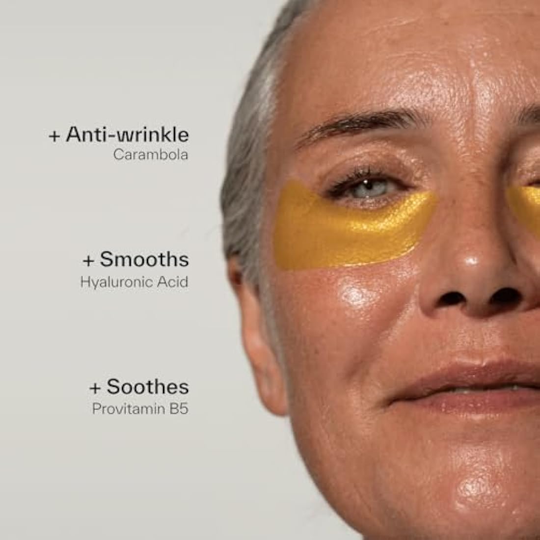 DAY+ | Anti-Aging Eye Patches | Fills Wrinkles & Fine Lines, Tones the Eye Contour | Rejuvenated Look | Hyaluronic Acid, Carambola, Provitamin B5 | 97% Natural Ingredients | Pack of 3 Pairs
