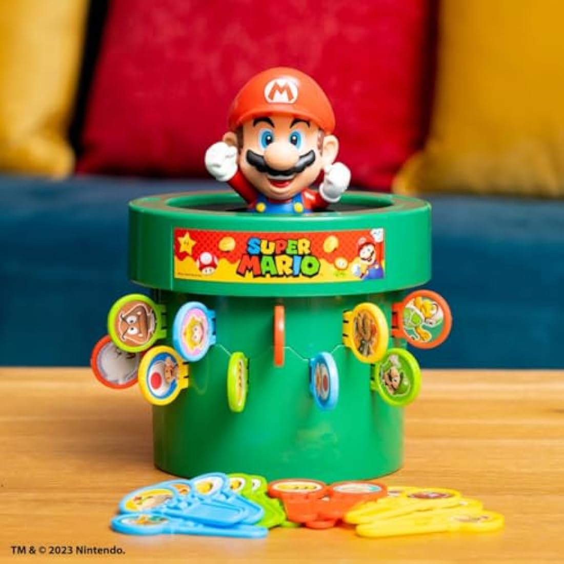 TOMY Pop Up Super Mario Board Game, 2-4 Players | Boys & Girls Aged 4+ | Family & Preschool
